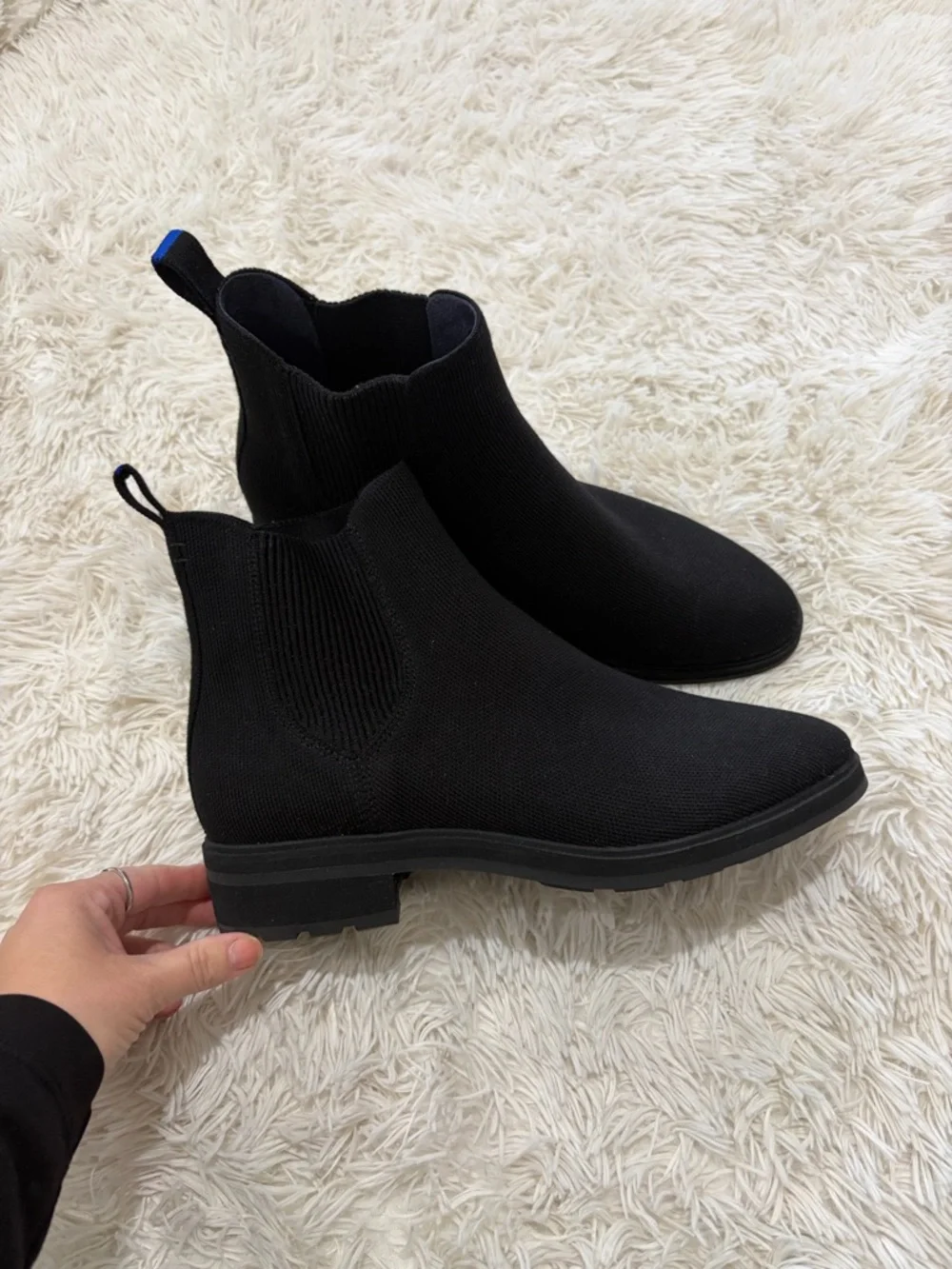 Rothy's The Lug Boot - Size 12 - onyx/black